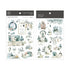 MU Lifestyle HOLIDAY CHRISTMAS Print-On Stickers Rub-On Stickers Transfer Stickers Translucent Stickers 1005 | Outdoor Decorations