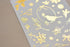 MU Lifestyle HOLIDAY CHRISTMAS Print-On Stickers Rub-On Stickers Transfer Stickers Gold Foil Stickers 02 | All Is Bright