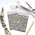 MU Lifestyle HOLIDAY CHRISTMAS Print-On Stickers Rub-On Stickers Transfer Stickers Silver Foil Stickers 01 | Merry Christmas Wildlife