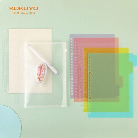 Kokuyo 2Way A4 Option Set For Kokuyo Smart Ring Binder Index Tabs 2Way Accessories Page Protect Pocket Sleeve | WSG-RUS95