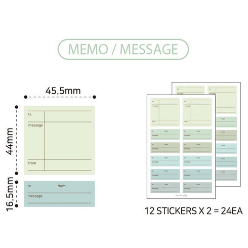 PAPERIAN MESSAGE ORANGE Color Palette Stickers Square Stickers Rectangle Stickers Budgeting Stickers Color Coordinated Sticker | M1