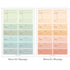 PAPERIAN MESSAGE ORANGE Color Palette Stickers Square Stickers Rectangle Stickers Budgeting Stickers Color Coordinated Sticker | M1