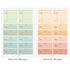 PAPERIAN MESSAGE GREEN Color Palette Stickers Square Stickers Rectangle Stickers Budgeting Stickers Color Coordinated Sticker | M1