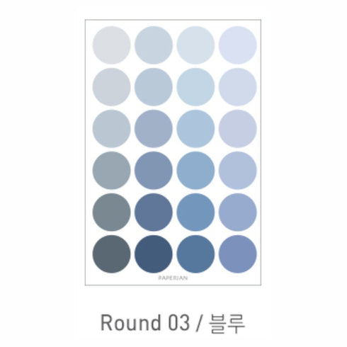 PAPERIAN PINK ROUND Color Palette Stickers Round Stickers Blank Stickers Circle Stickers Color Coordinated Sticker | R02