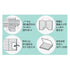 Kokuyo CAMPUS 7mm A Ruled Dotted Line VERTICAL Sticky Pads Index Sticky Notes Planner Sticky | NT-100ATB
