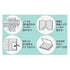 Kokuyo CAMPUS 7mm A Ruled Dotted Line HORIZONTAL Sticky Pads Index Sticky Notes Planner Sticky | NT-150ATB