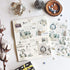 MU Lifestyle HOLIDAY CHRISTMAS Print-On Stickers Rub-On Stickers Transfer Stickers Translucent Stickers 1005 | Outdoor Decorations