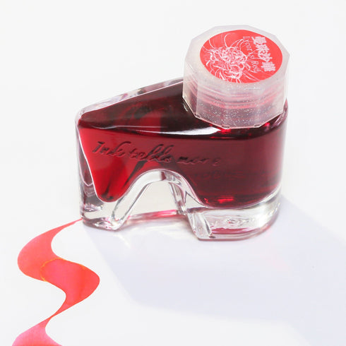 BUNGUBOX Japan LYCORIS RED Sheening Fountain Pen Ink Dip Pen Ink Bottle Ink | 30ml