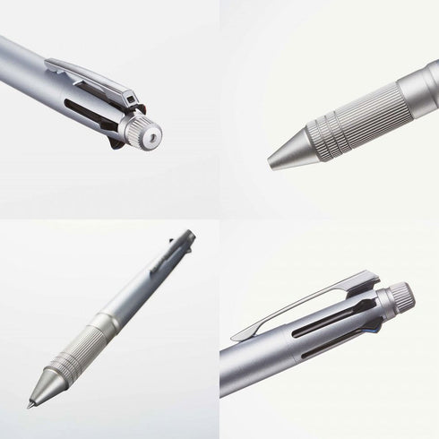 Uni Jetstream GUN METALLIC 0.5mm 4&1 Metal 4 Color 0.5 mm Ballpoint Multi Pen Pencil Available Pen Body Knock Multi Body | MSXE5200A
