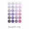 PAPERIAN PURPLE ROUND Color Palette Stickers Round Stickers Blank Stickers Circle Stickers Color Coordinated Sticker | R01