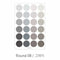 PAPERIAN GRAY ROUND Color Palette Stickers Round Stickers Blank Stickers Circle Stickers Color Coordinated Sticker | R08