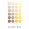 PAPERIAN YELLOW ROUND Color Palette Stickers Round Stickers Blank Stickers Circle Stickers Color Coordinated Sticker | R07