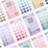 PAPERIAN GRAY ROUND Color Palette Stickers Round Stickers Blank Stickers Circle Stickers Color Coordinated Sticker | R08