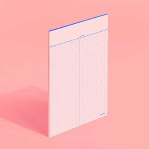 MoteMote B5 GRID Retro YELLOW 100gsm Note Paper Squared | 40 Sheets