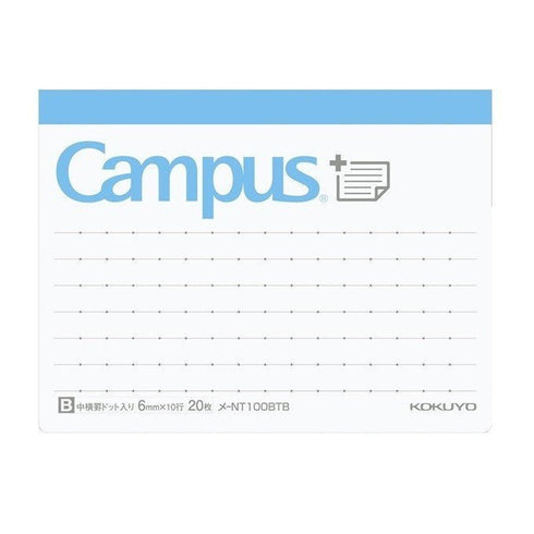Kokuyo CAMPUS 6mm B Ruled VERTICAL Sticky Pads Index Sticky Notes Planner Sticky | NT150BTS