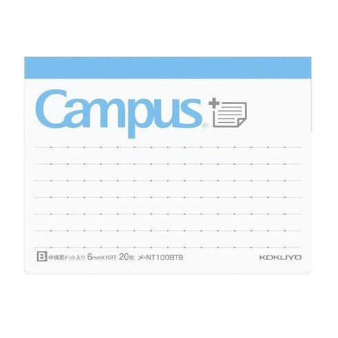 Kokuyo CAMPUS 6mm Dotted Line VERTICAL Sticky Pads Index Sticky Notes Planner Sticky | NT100BTS