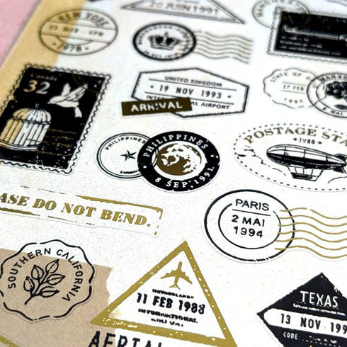 Mind Wave Seals WORD STAMP Stickers Vintage Phrases Retro Sayings Ephemera Stamps Word Stickers Seals Bujo | 80882