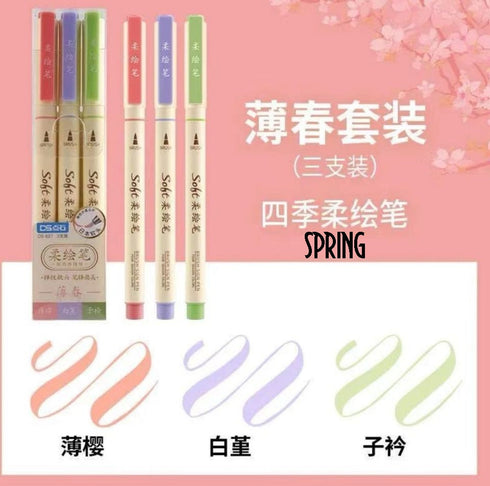 Dianshi BRUSH PEN BLACK Painting Series Saturated Ink Pen Calligraphy Pen Brush Lettering Pen Art Pen Anime Pen | DS827 Highly Recommend