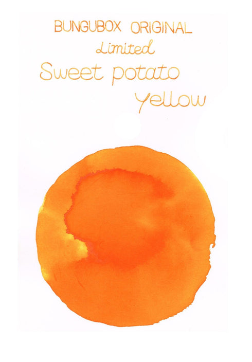 BUNGUBOX Japan SWEET POTATO Yellow (Orange) Sheening Fountain Pen Ink Dip Pen Ink Bottle Ink | 30ml
