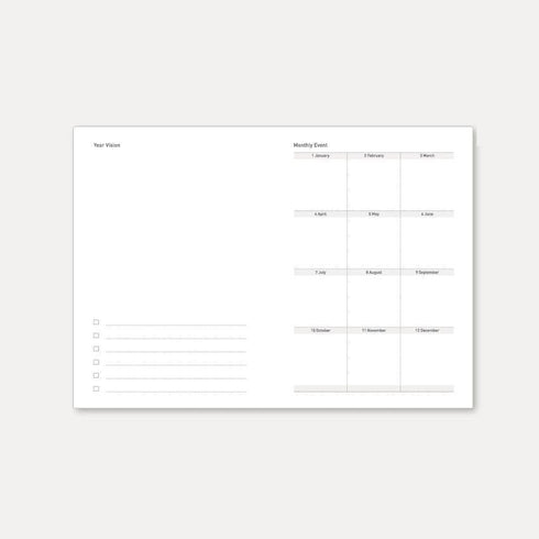 2024 B6 & A6 Papermood SINGLE Book Tomoe River 52gsm One Day Per Page Cousin Techo Planner Notebook Journal | 431 Pages