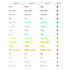 Uni Style Fit Signo 0.28mm Gel Multi Pen Refill Gel Pen Refill 16 Colors | UMR-109-28