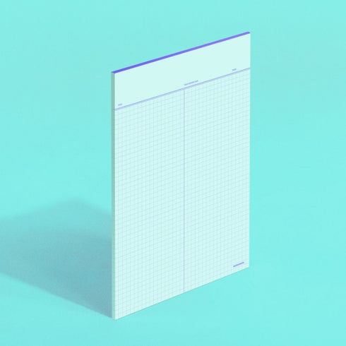 MERRY PURPLE MoteMote B5 Vocabulary 100gsm Note Paper Squared | 40 Sheets