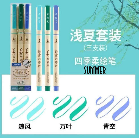 Dianshi BRUSH PENS NATIONAL Painting Series Saturated Ink Pen Calligraphy Pen Brush Lettering Pen Art Pen Anime Pen | DS827 Highly Recommend
