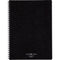Kokuyo B5 Soft Ring NATURAL Series BLACK Notebook Dotted Line 7mm Rule Eco Friendly Notebook Sustainable Notebook | 80 Sheets SV608A