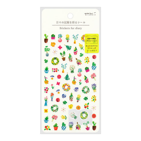 Midori Banners Garland Motif Headers Sticker for DIARY Series Stickers Washi Tape Stickers Repositionable Stickers Bujo Stickers | 2571