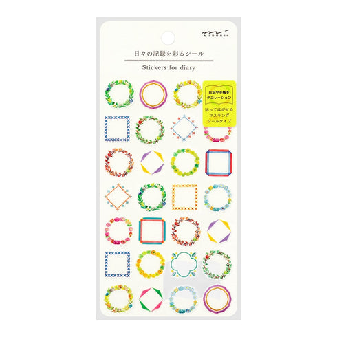 Midori WEATHER Sticker for DIARY Series Stickers Washi Tape Stickers Repositionable Stickers Movable Stickers Tiny Stickers Bujo | 2564