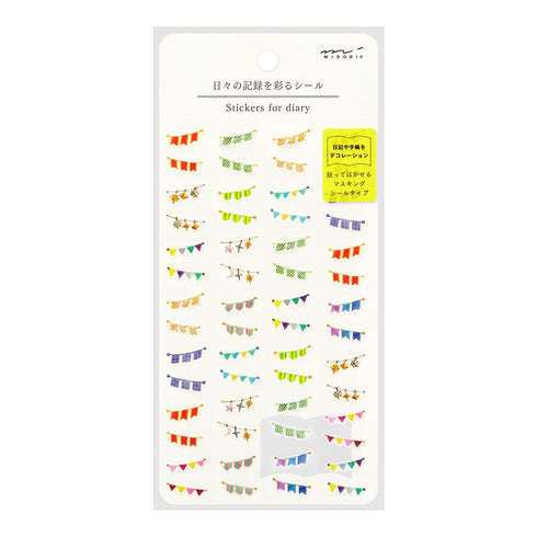 Midori COFFEE FOOD Hobby Sticker for DIARY Series Stickers Washi Tape Stickers Repositionable Stickers Tiny Stickers Bujo | 2566