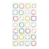 Midori Flower Frames Borders Outline Sticker for DIARY Series Stickers Washi Tape Stickers Repositionable Stickers Bujo Stickers | 2570