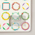 Midori Flower Frames Borders Outline Sticker for DIARY Series Stickers Washi Tape Stickers Repositionable Stickers Bujo Stickers | 2570