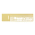 Midori CLIP RULER Art Deco Banner Bullets Stencil Template Bujo Template Metal Bookmark | Gold Card