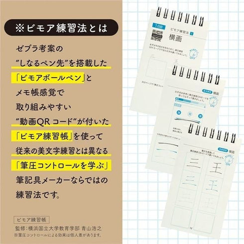 Zebra BIMORE Blue Green Japanese Writing Training Japanese Character Training Flexible Pen Training Dr. Aoyama Method 0.5mm | SS-JJ114-BGR