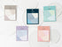 Nakabayashi LATTE Watashi No Sobani W/U Series Transparent Sticky Note Translucent Sticky Notes Vellum Sticky Notes | WU-FSTL 20 Sheets