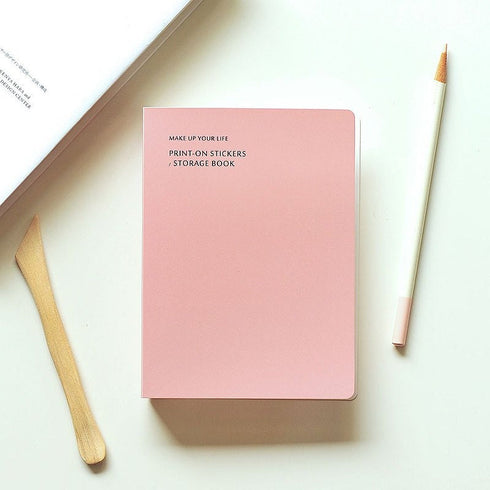 Mu Lifestyle MILK TEA STORAGE Book Storage Binder Storage Wallet Print-On Stickers Rub -On Stickers Transfer Stickers Translucent Stickers
