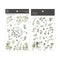MU Lifestyle Print-On Stickers Rub -On Stickers Transfer Stickers Translucent Stickers 187 | Birds Greenery Foliage