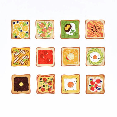 TOAST | Bande Washi Tape Masking Tape Sticker Roll BDA606 200 Stickers