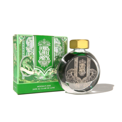 Ferris Wheel Press SUNLIT JADE SHIMMER Fountain Pen Ink Dip Pen Ink Calligraphy Ink Bottle Ink | 38ml