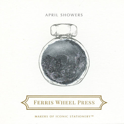 Ferris Wheel Press APRIL SHOWERS Fountain Pen Ink Dip Pen Ink Calligraphy Ink Bottle Ink | 38ml