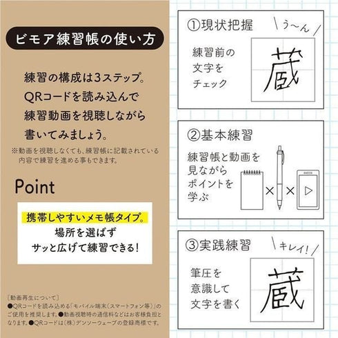 Zebra BIMORE SILVER Japanese Writing Training Japanese Character Training Flexible Pen Training Dr. Aoyama Method 0.5mm | SS-JJ114-S