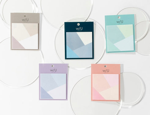 Nakabayashi WATER Watashi No Sobani W/U Series Transparent Sticky Note Translucent Sticky Notes Vellum Sticky Notes | WU-FSTL 20 Sheets