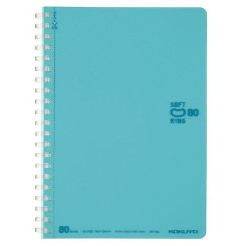 Kokuyo B6 Soft Ring B6 ORANGE Notebook Dotted Line 6mm Rule | SV348BT 80 Sheets