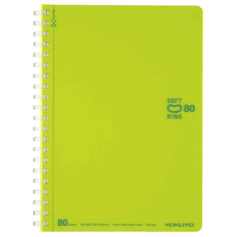Kokuyo B6 Soft Ring B6 VIOLET Notebook Dotted Line 6mm Rule | SV348BT 80 Sheets