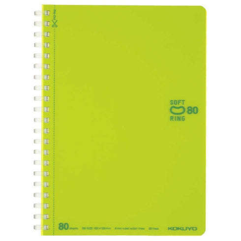 Kokuyo B6 Soft Ring B6 PINK Notebook Dotted Line 6mm Rule | SV348BT 80 Sheets