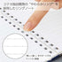 Kokuyo B6 Soft Ring B6 BLUE GREEN Notebook Dotted Line 6mm Rule | SV348BT 80 Sheets