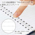 Kokuyo B6 Soft Ring B6 GREEN Notebook Dotted Line 6mm Rule | SV348BT 80 Sheets