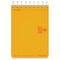 Kokuyo A7 ORANGE Soft Ring Notebook 6mm Dotted Ruled Line Mini Type Reporter Style Notebook Flip Up Notebook | 80 Sheets SV378BT