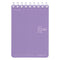 Kokuyo A7 VIOLET Soft Ring Notebook 6mm Dotted Ruled Line Mini Type Reporter Style Notebook Flip Up Notebook | 80 Sheets SV378BT